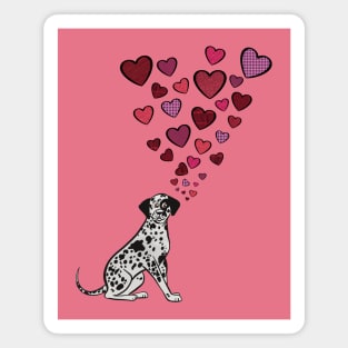 Dalmatian Valentine Magnet